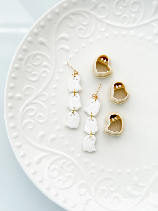 Triple Ghosts Dangle Clay Cutter Set