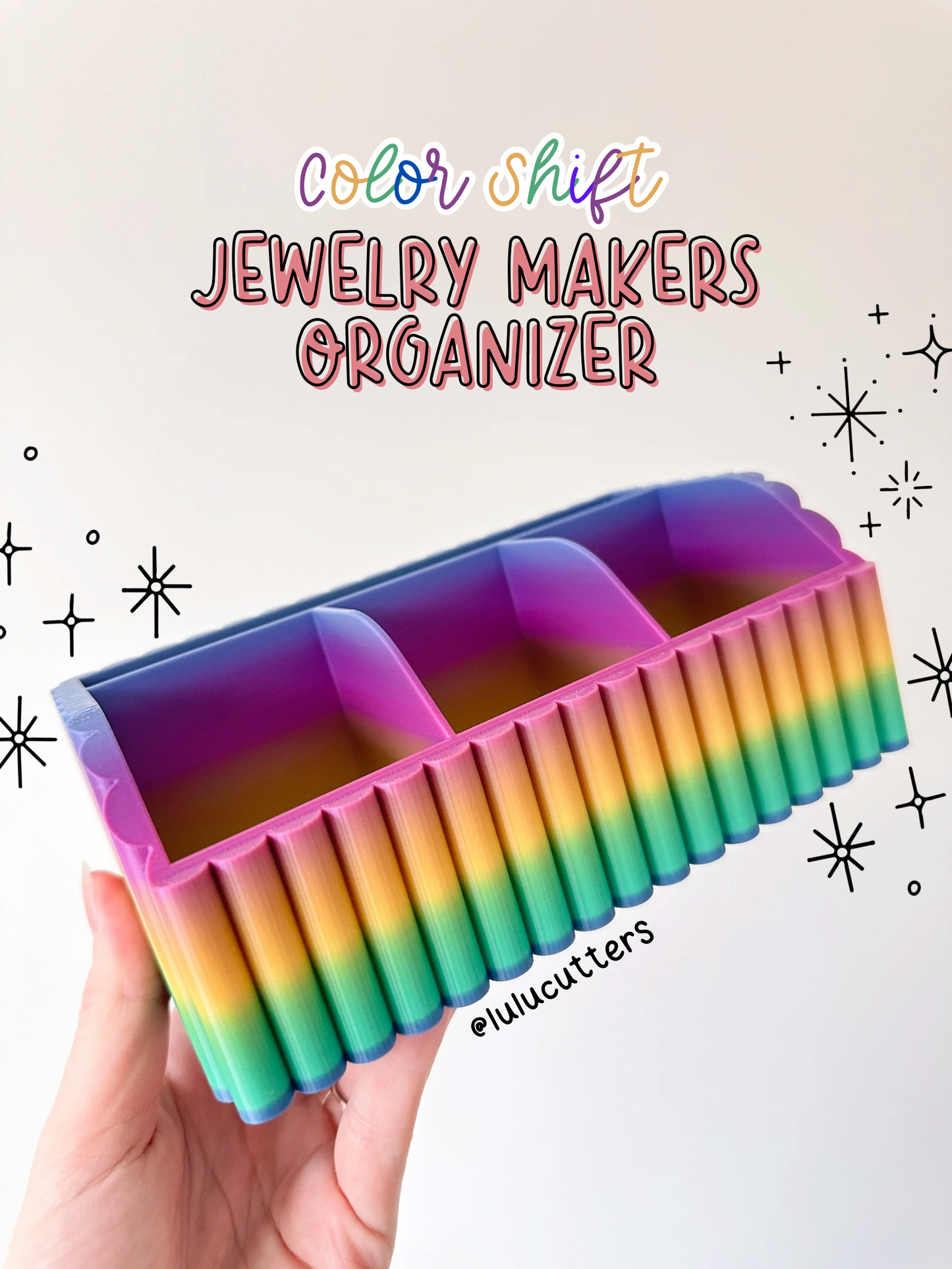 Color Shift Jewelry Makers 3D Printed Organizer