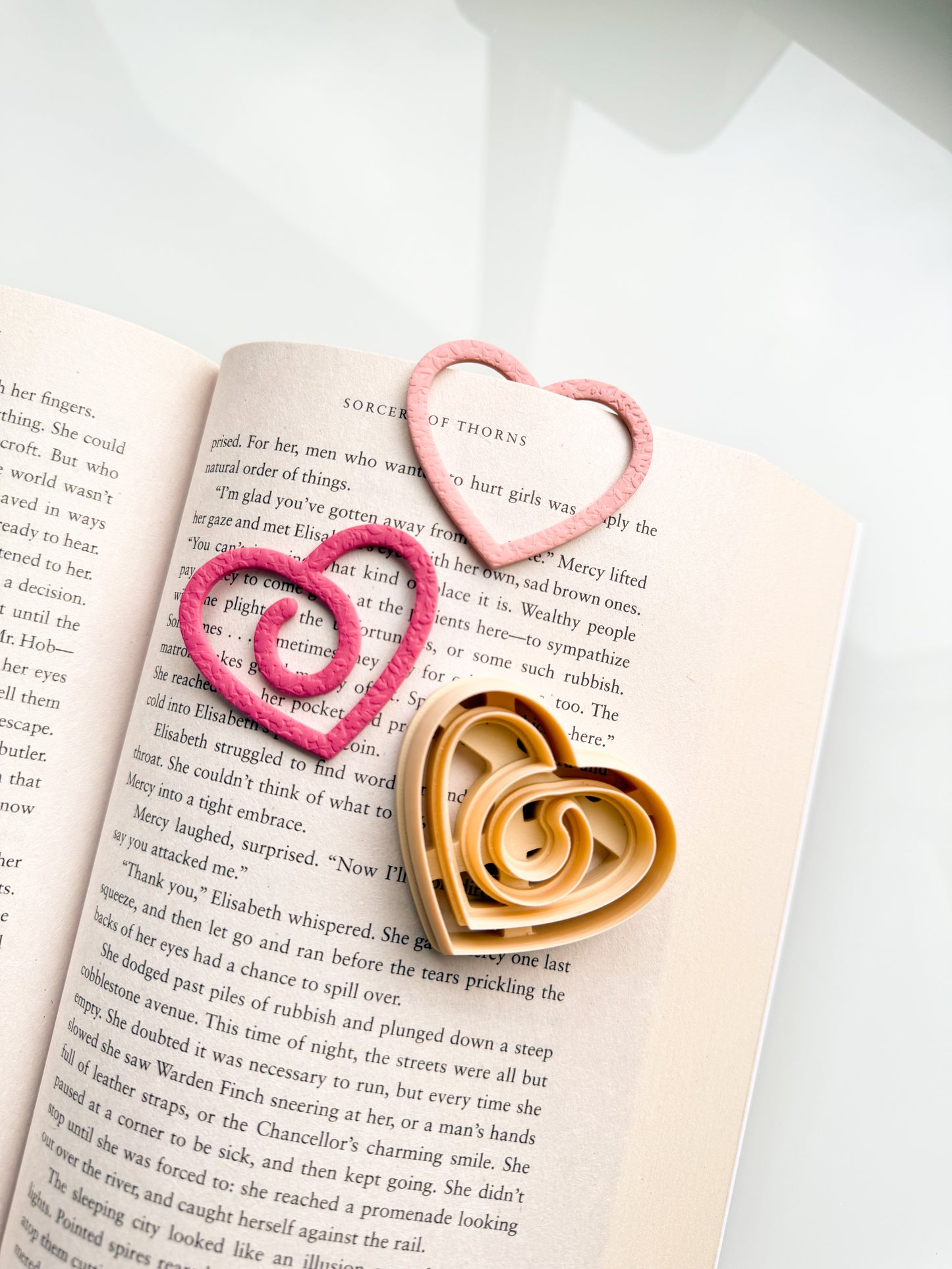 Heart Paperclip Bookmark 2 Clay Cutter - December Items