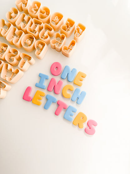 1 Inch Letters For Polymer Clay Clay Cutters