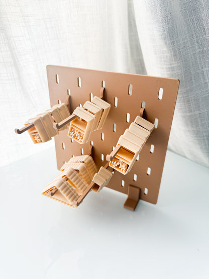 Mini Peg Board Display 3D Printed