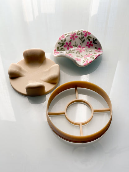 Trinket Dish Shaper + Cutter Air Dry Clay Ceramic Pottery