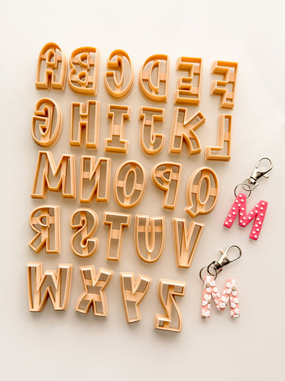 Alphabet Keychain Clay Cutters