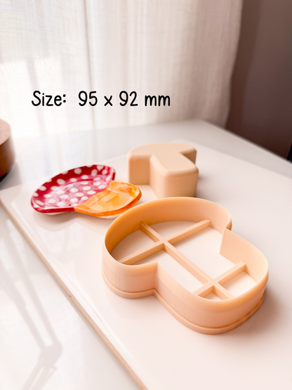 Mushroom Trinket Dish Clay Cutter + Press Polymer Clay Air Dry Clay Ceramic Pottery Cold Porcelain
