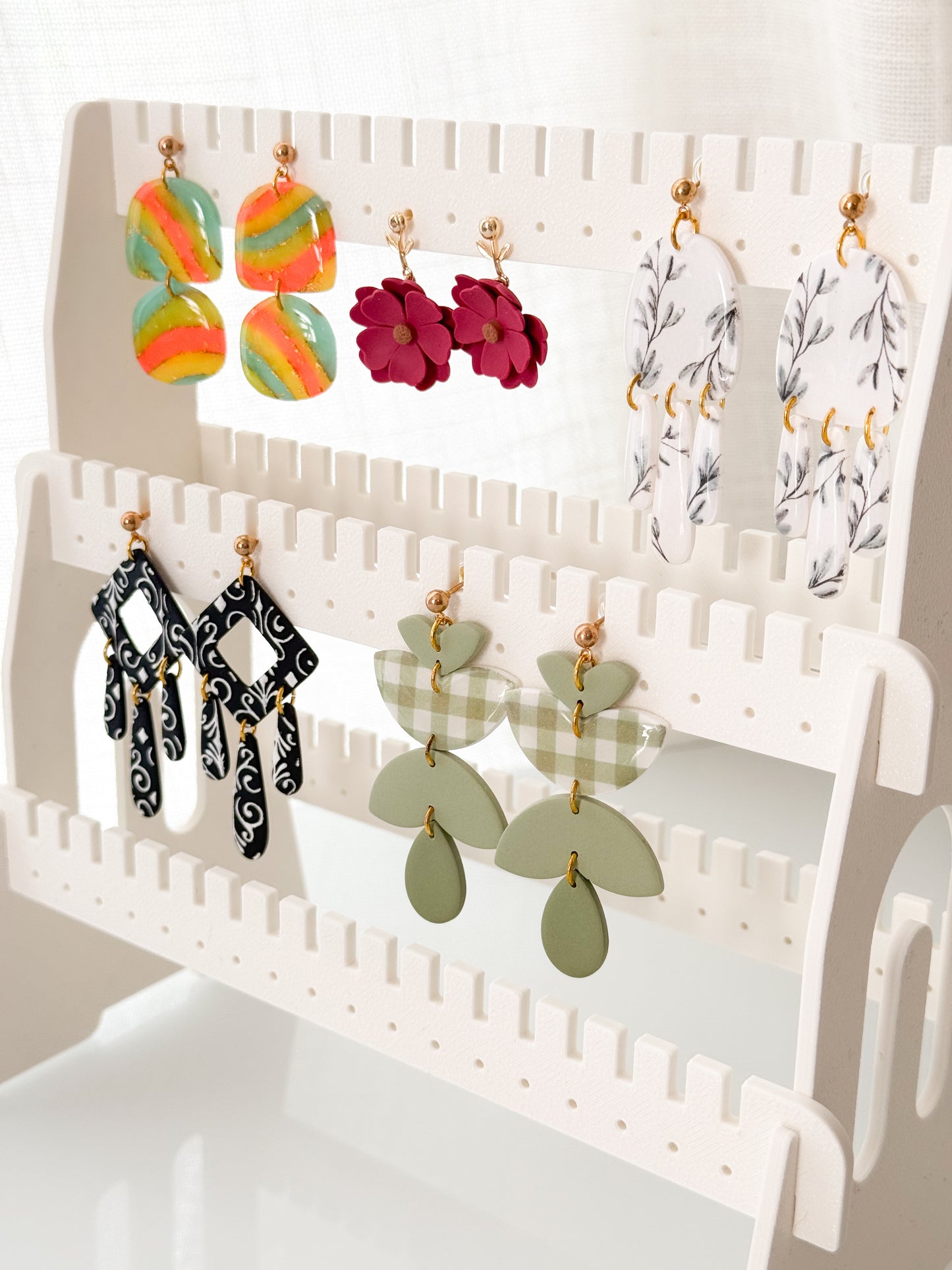 5 Tier Earring Display 3D Printed