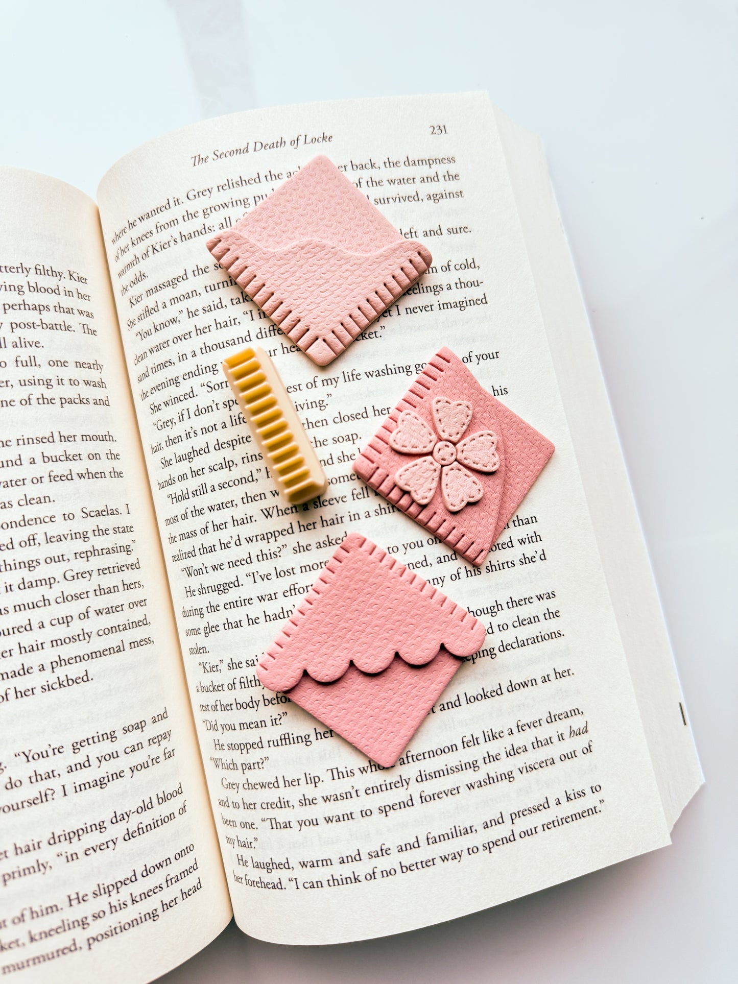 Stitch Corner Stamp For Corner Bookmark Clay Cutter (Stamp Only)