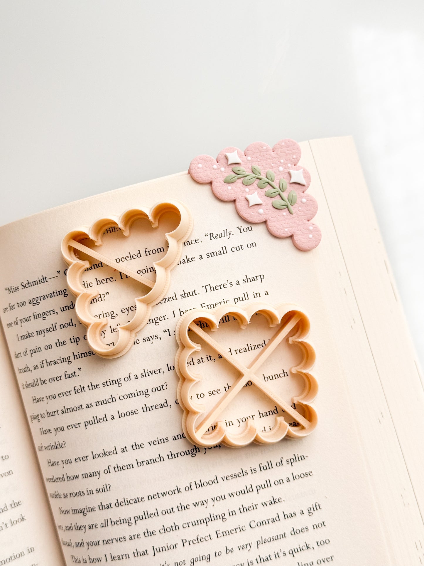 Scalloped Corner Bookmark 2 Clay Cutter