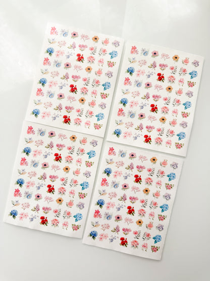 FLORALS 113 Transfer Sheet Single Or 4 Pack