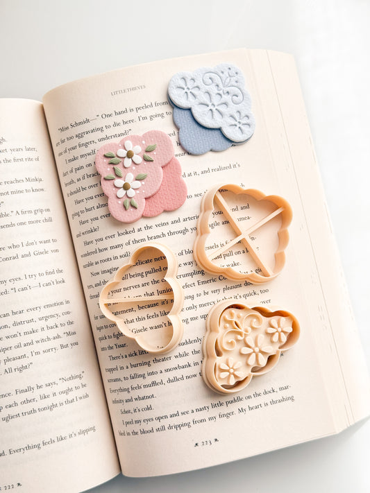 Cloud Corner Bookmark Clay Cutter