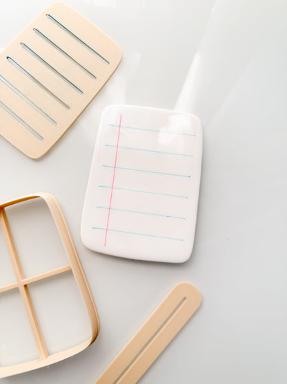 Notebook Paper Clay Cutter + Stencil Set