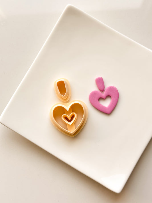 Heart Windowed Clay Cutter Set