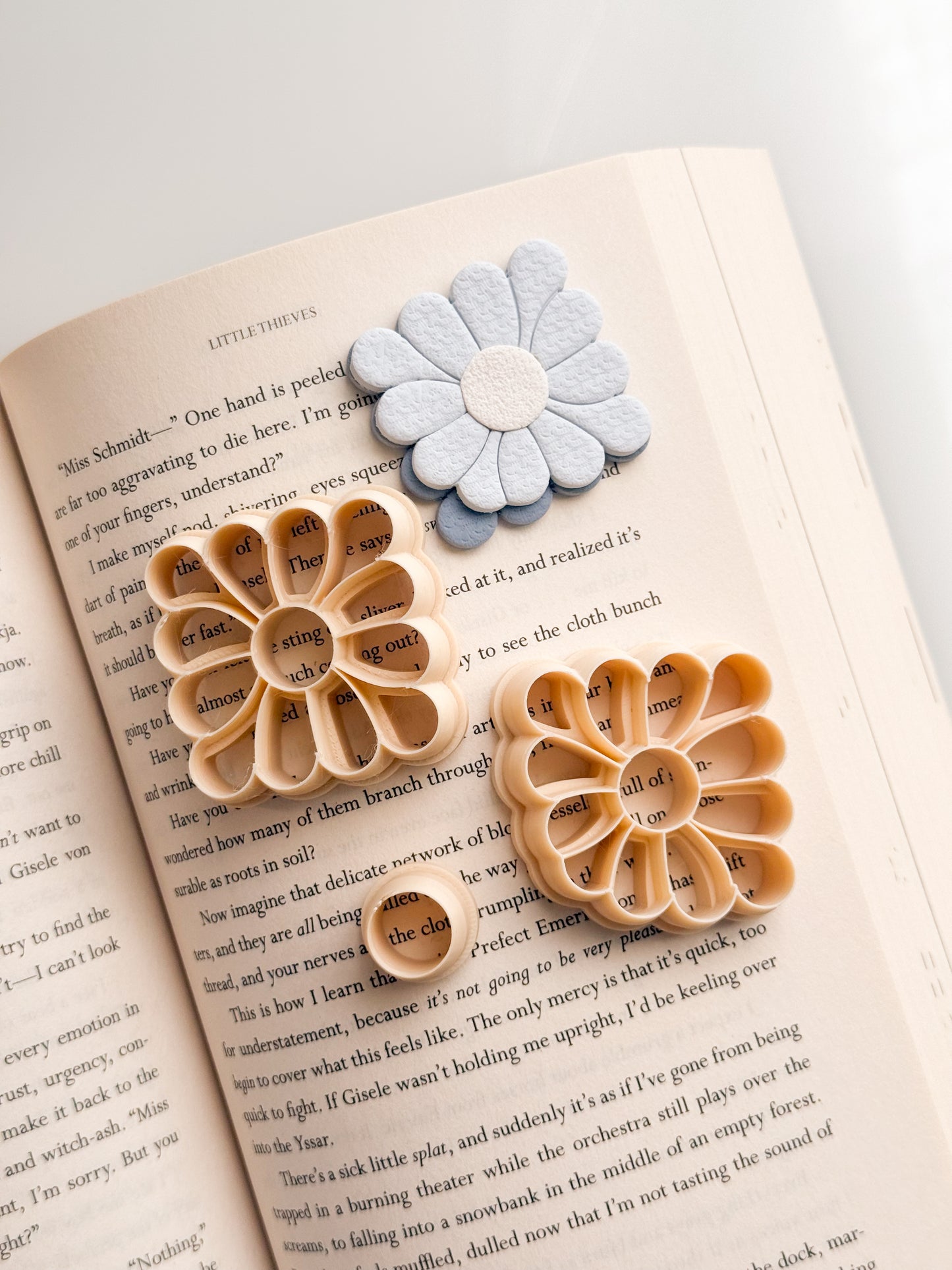 Flower Corner Bookmark # 2 Clay Cutter