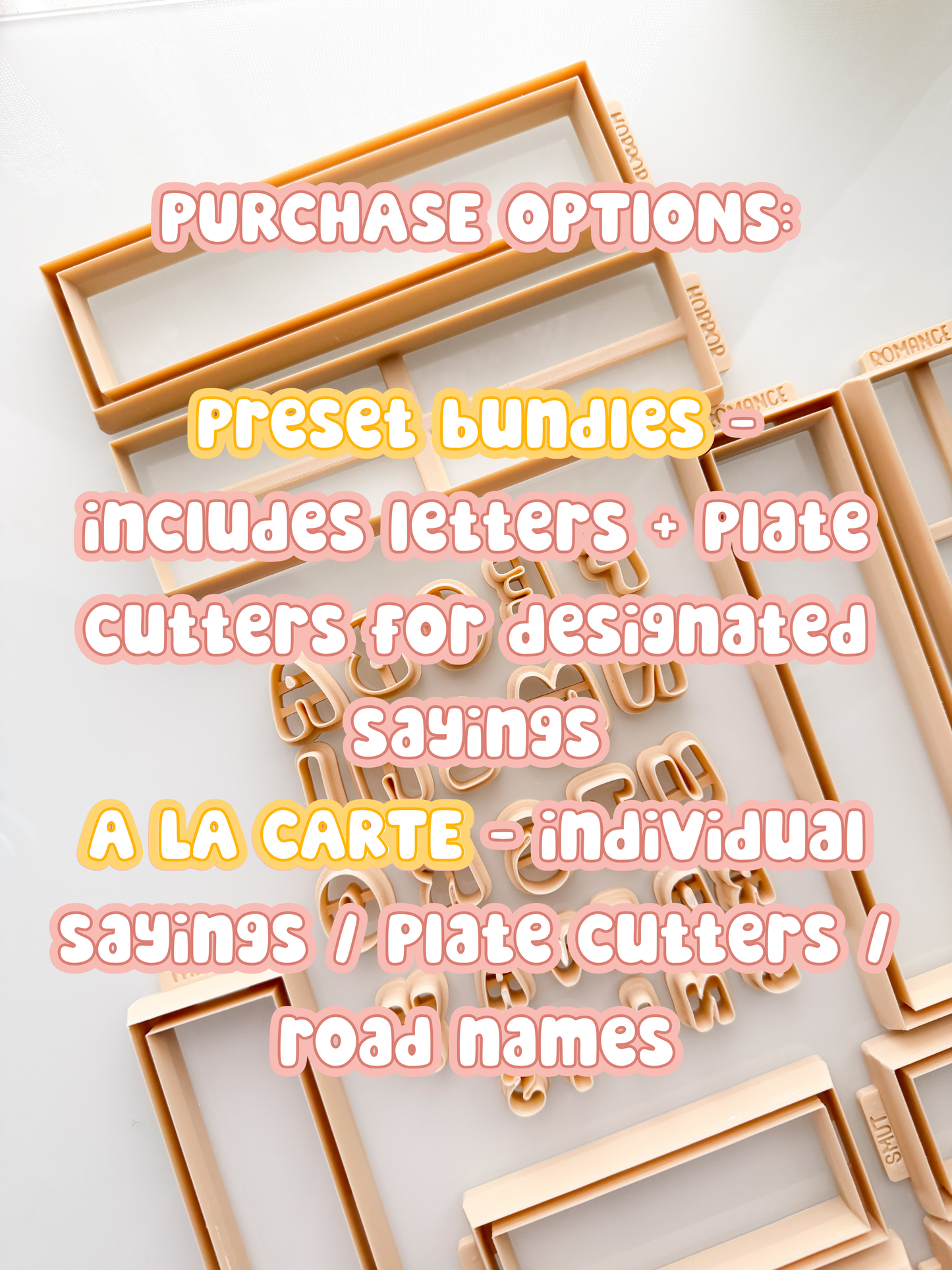 Bookish Road Signs Clay Cutters