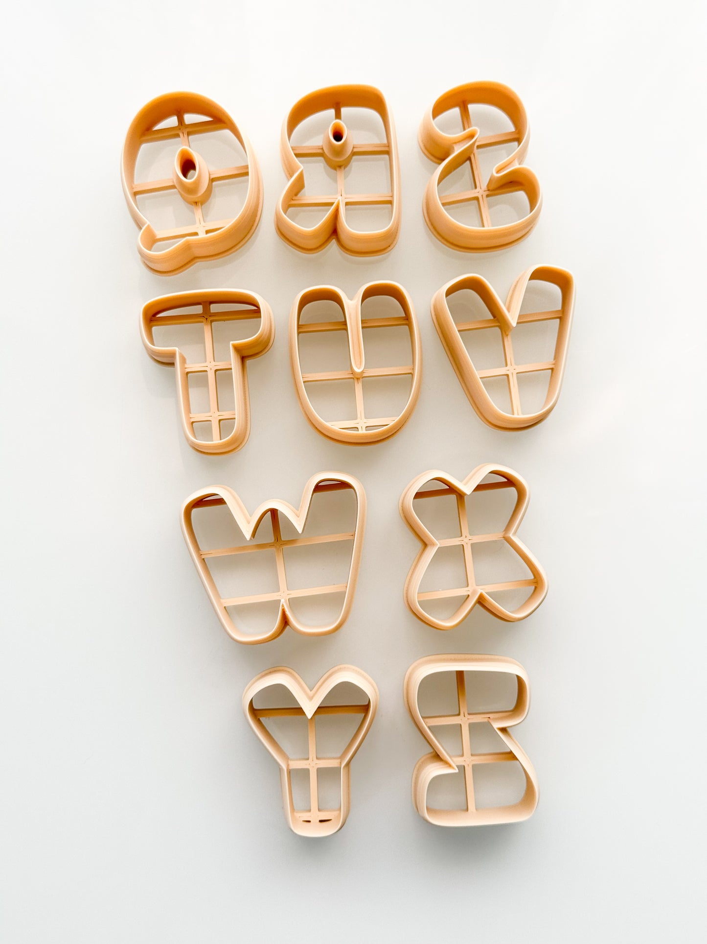 Giant Bubble Letters For Polymer Clay Clay Cutters
