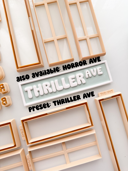 Bookish Road Signs Clay Cutters