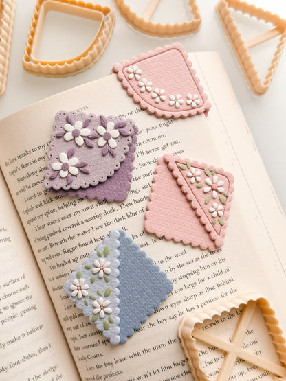 Scalloped Bookmark Corner Clay Cutters