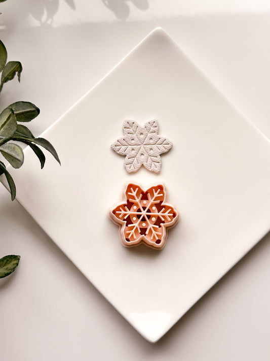 Embossed Snowflake Clay Cutter