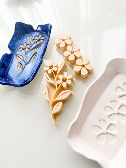 Trinket Dish Stamps Large Polymer Clay Cutters Ceramic Air Dry Clay