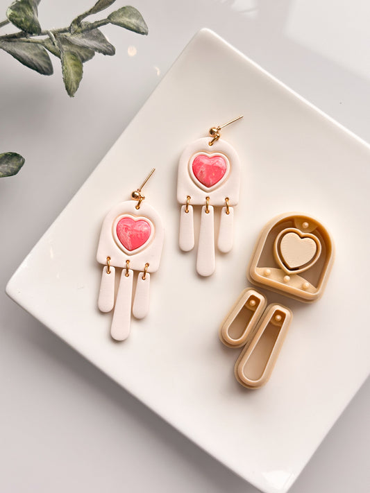 Heart Bezel Dangle Clay Cutter Set