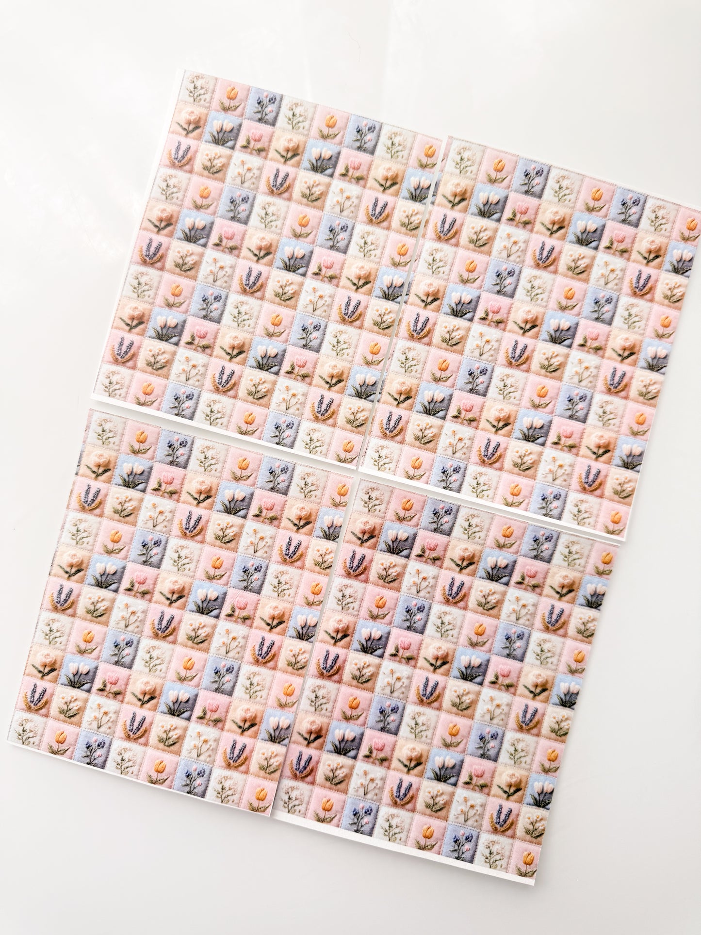 3D Patchwork Transfer Sheet Single Or 4 Pack