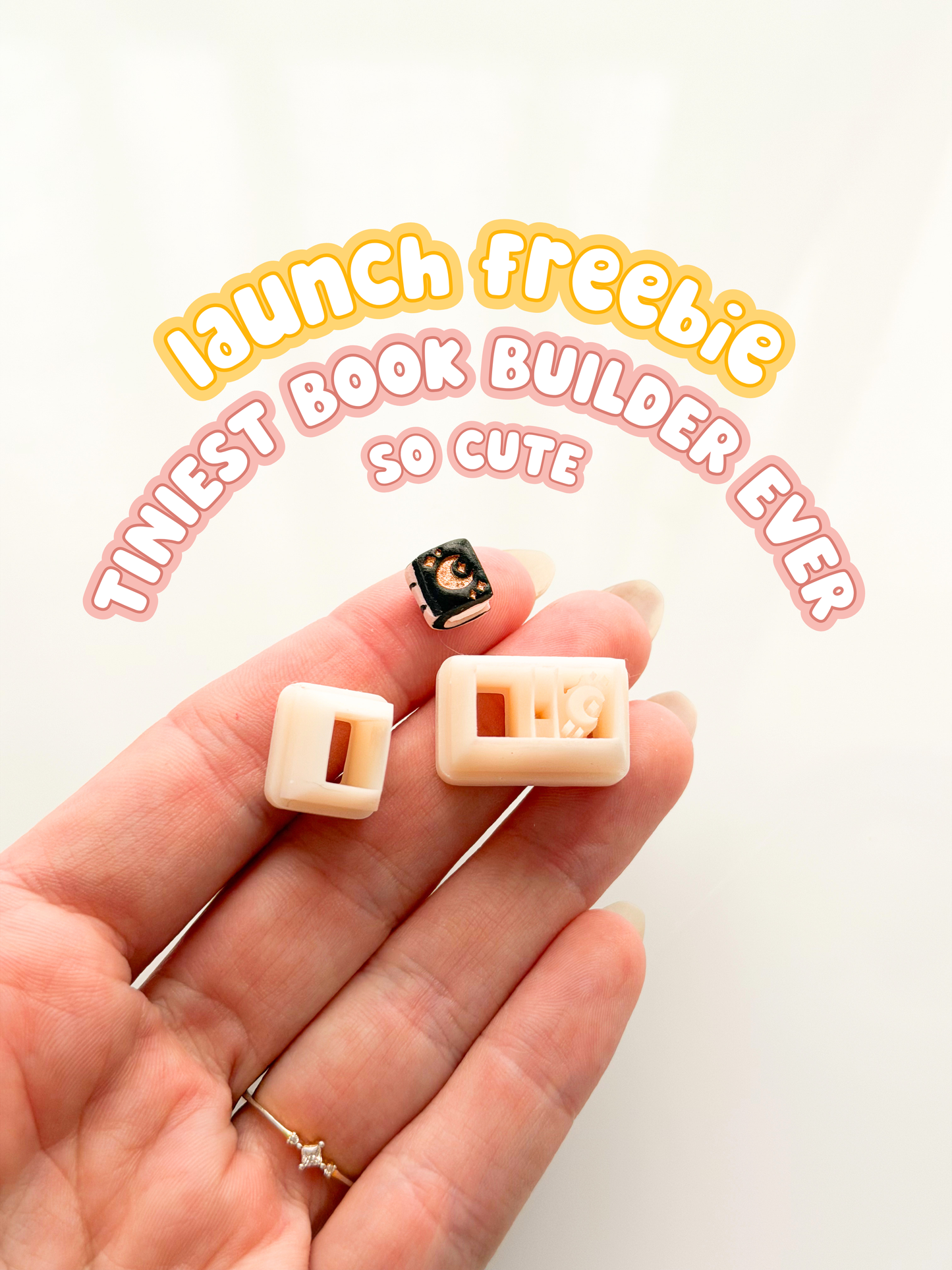 LAUNCH FREEBIE TINIEST BOOK CLAY CUTTER