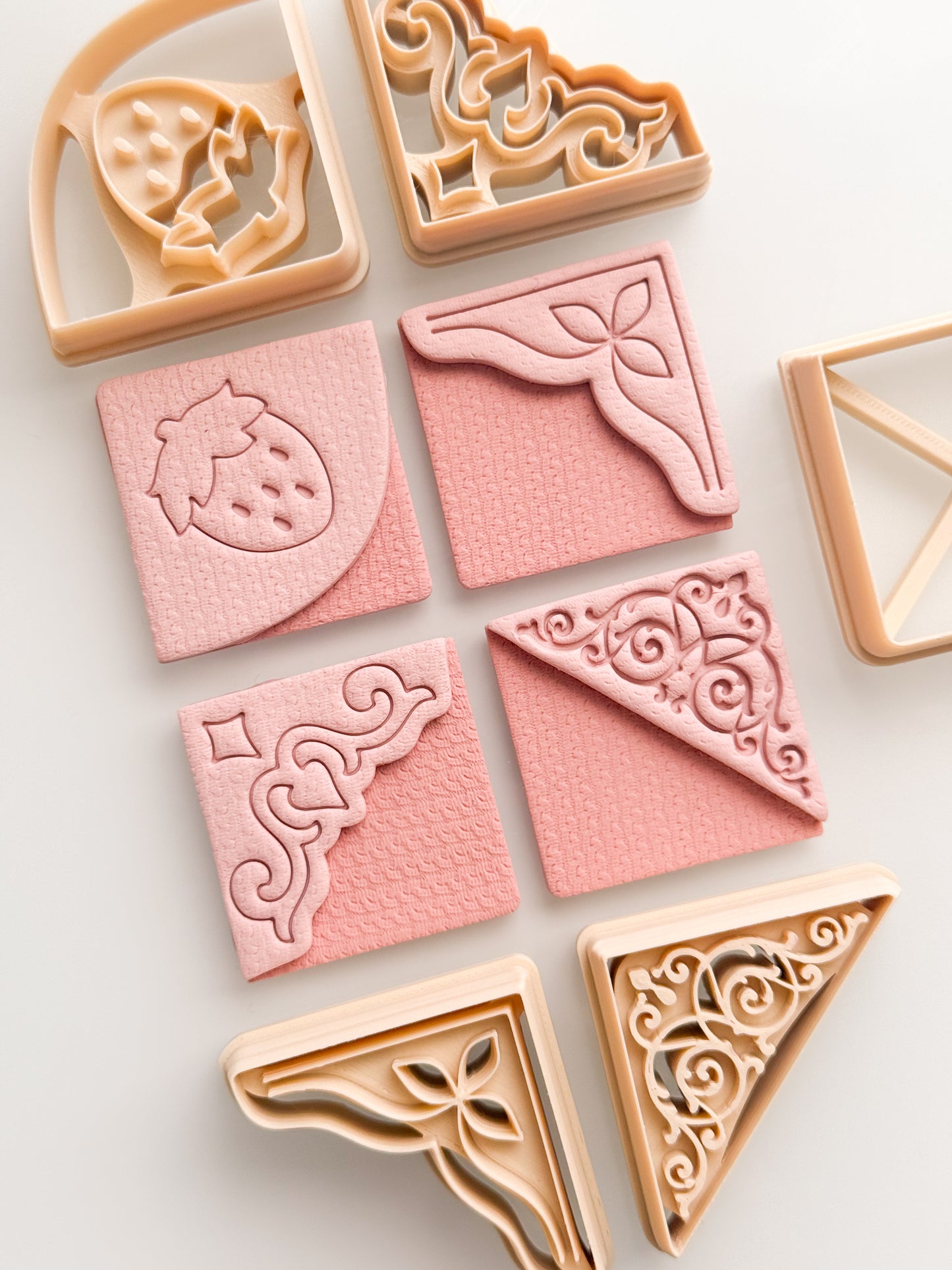 Fancy Corner Bookmark Clay Cutters