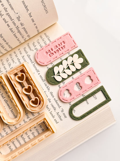 Narrow Stitched Stack Bookmark Clay Cutter