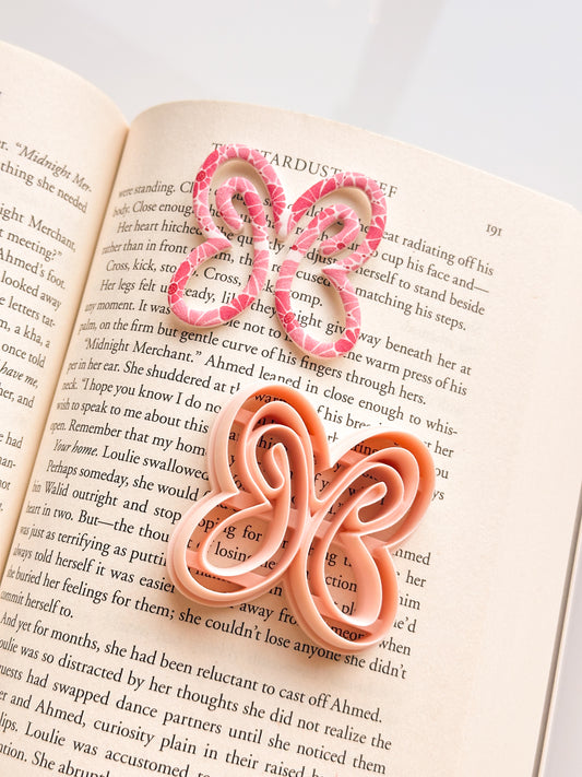 Butterfly Paperclip Bookmark Clay Cutter