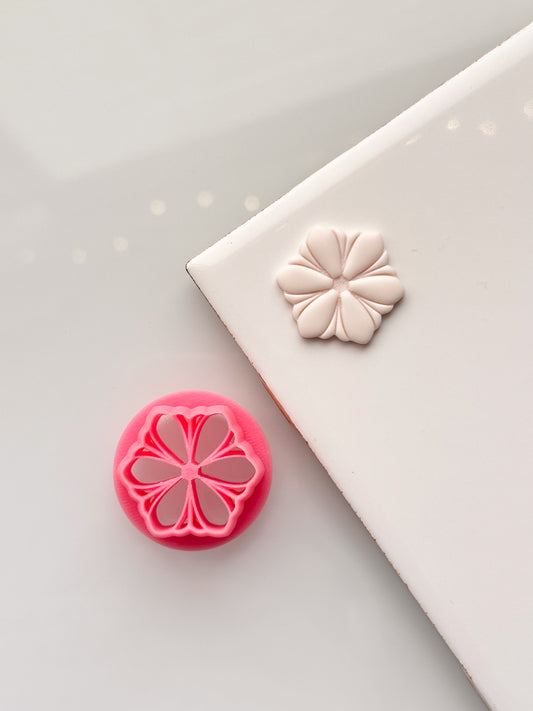 Embossed Floral Shape 2 Clay Cutter