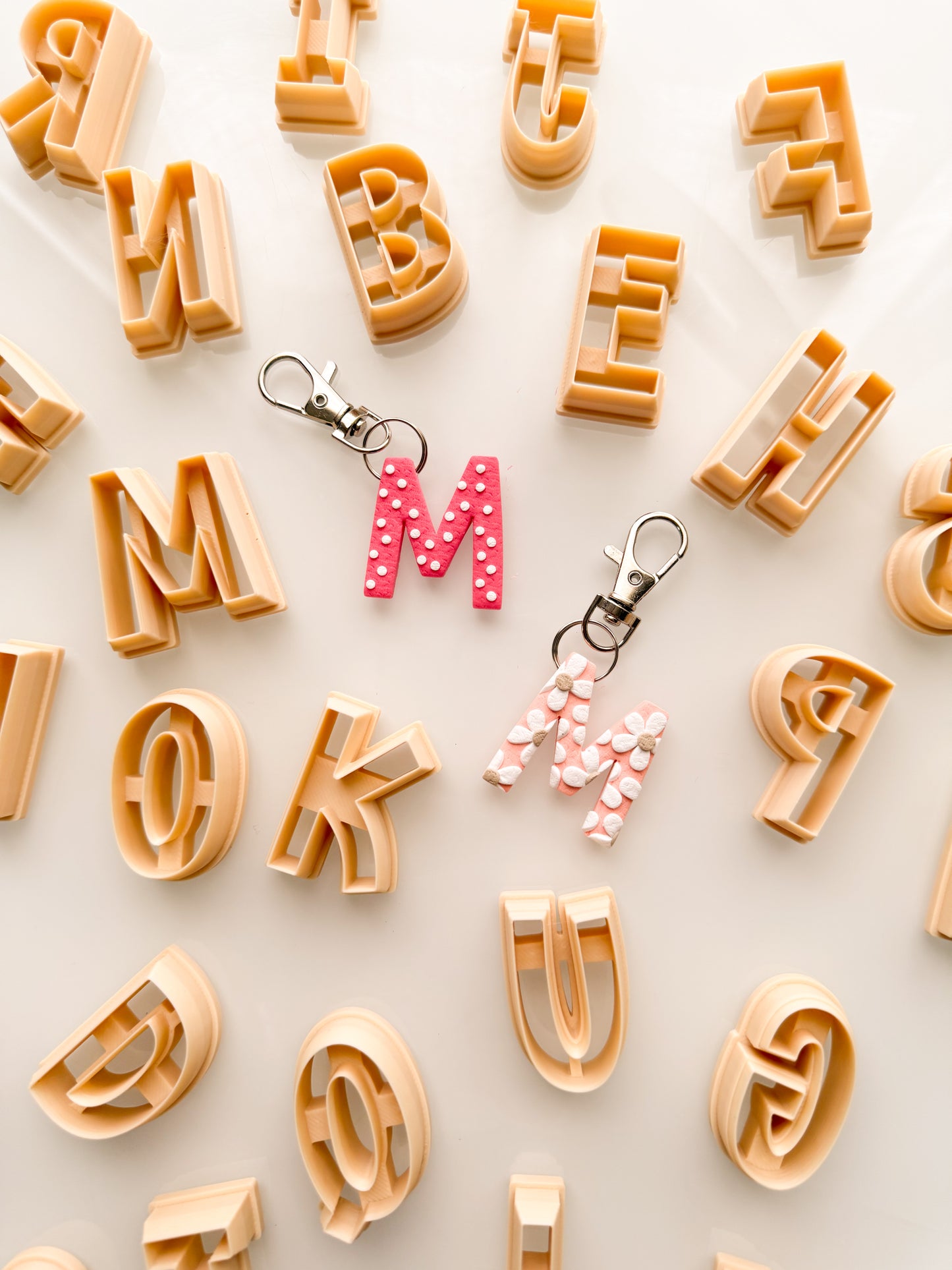 Alphabet Keychain Clay Cutters