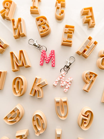 Alphabet Keychain Clay Cutters