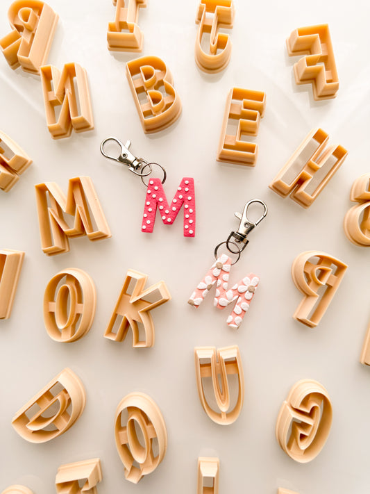 Alphabet Keychain Clay Cutters