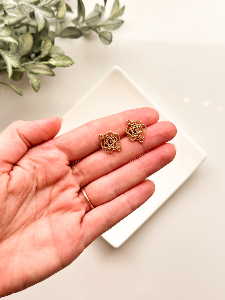 Rose Connector Charm (2 PCS)