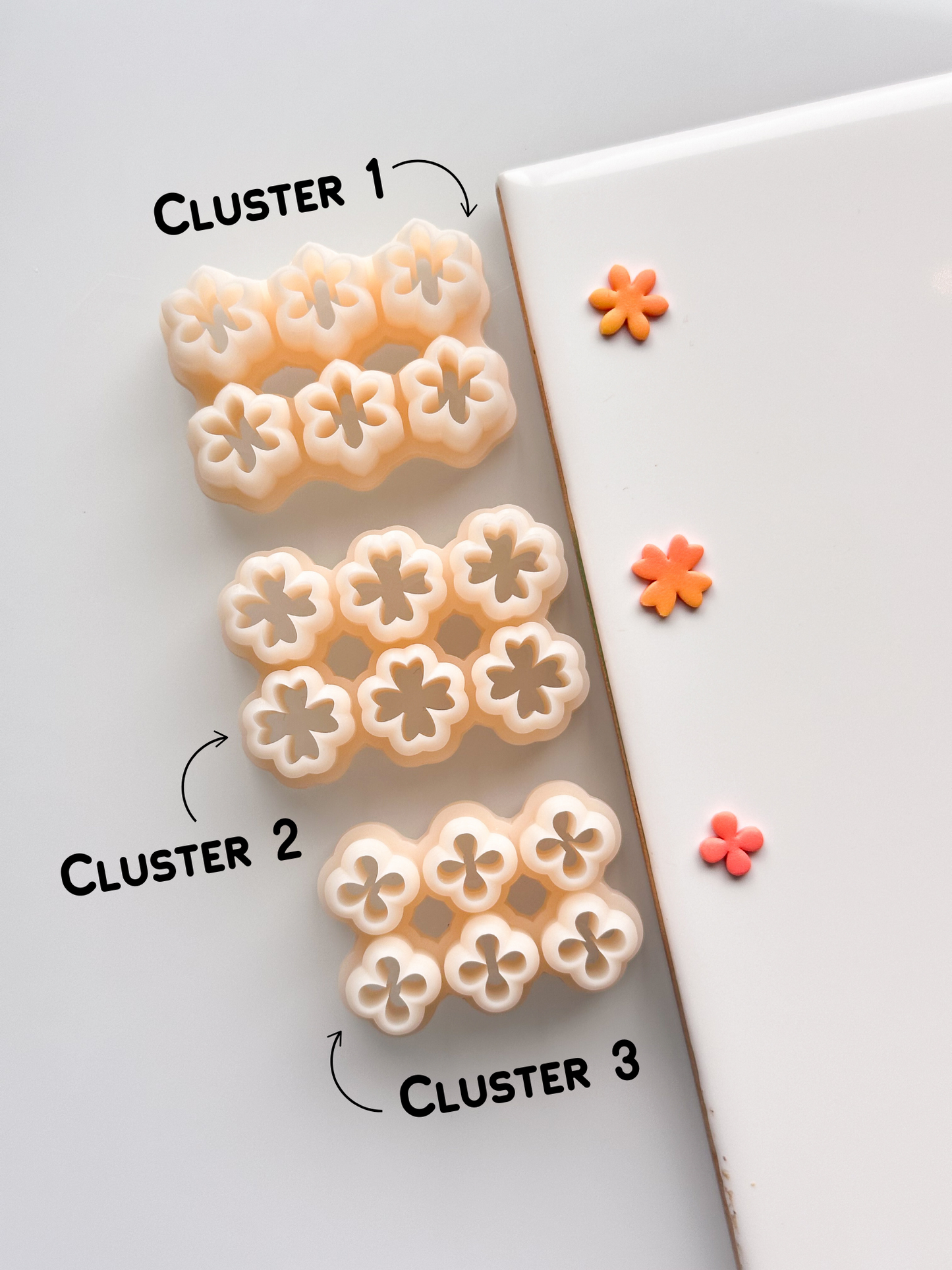 (R) Flower Clusters Clay Cutter