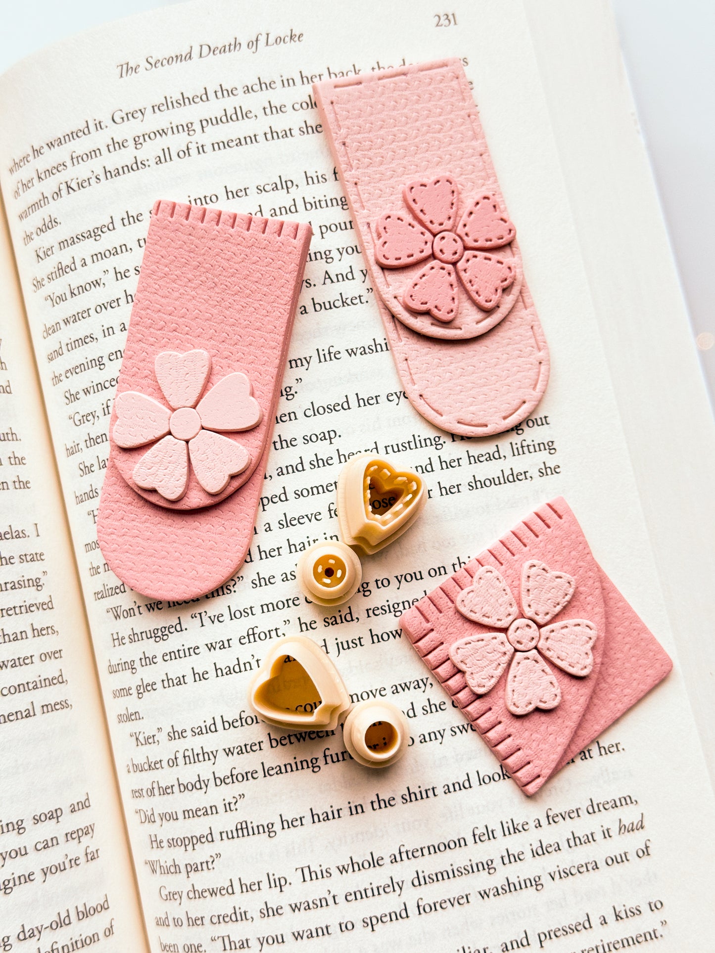 Stitch Flower For Bookmarks Clay Cutter