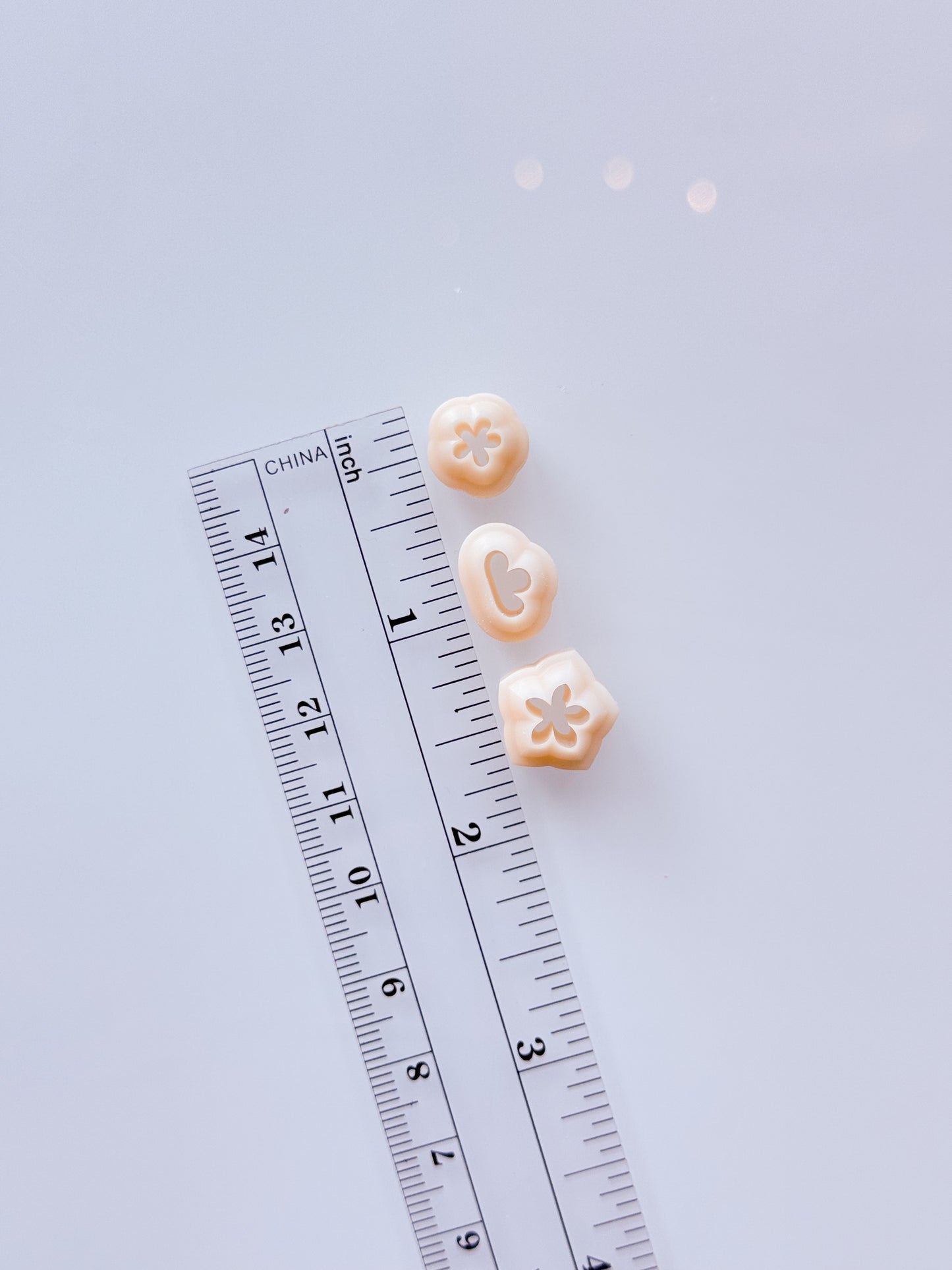 (R) Cute Flower Micros for Bookmarks Clay Cutter Set Of 3