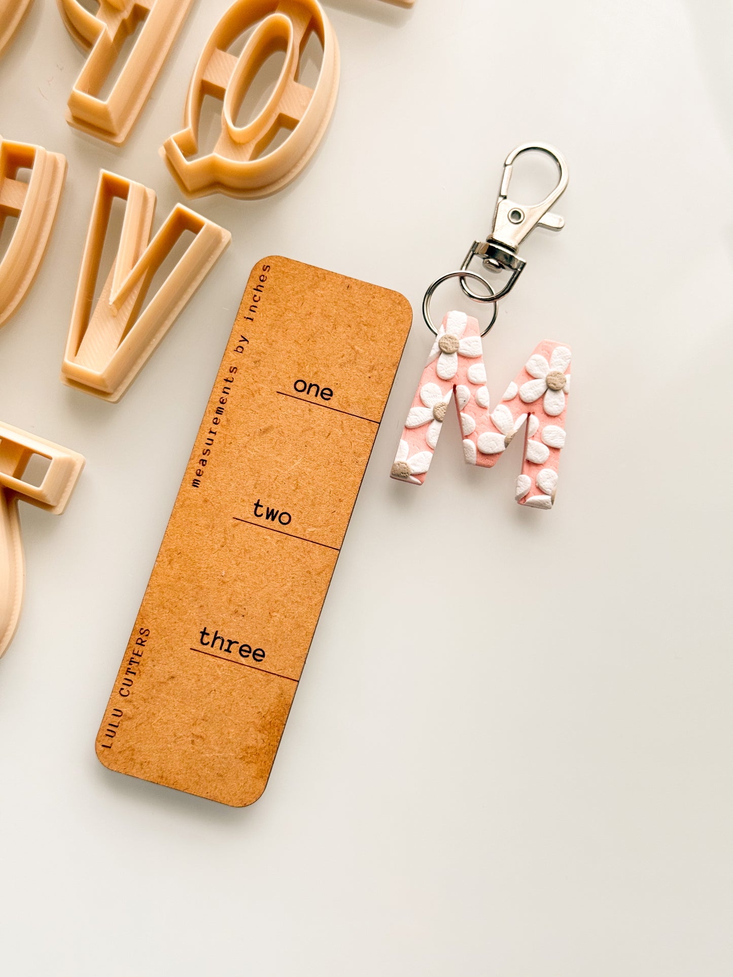 Alphabet Keychain Clay Cutters