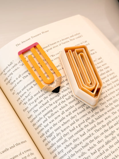 Pencil Paperclip Bookmark Clay Cutter