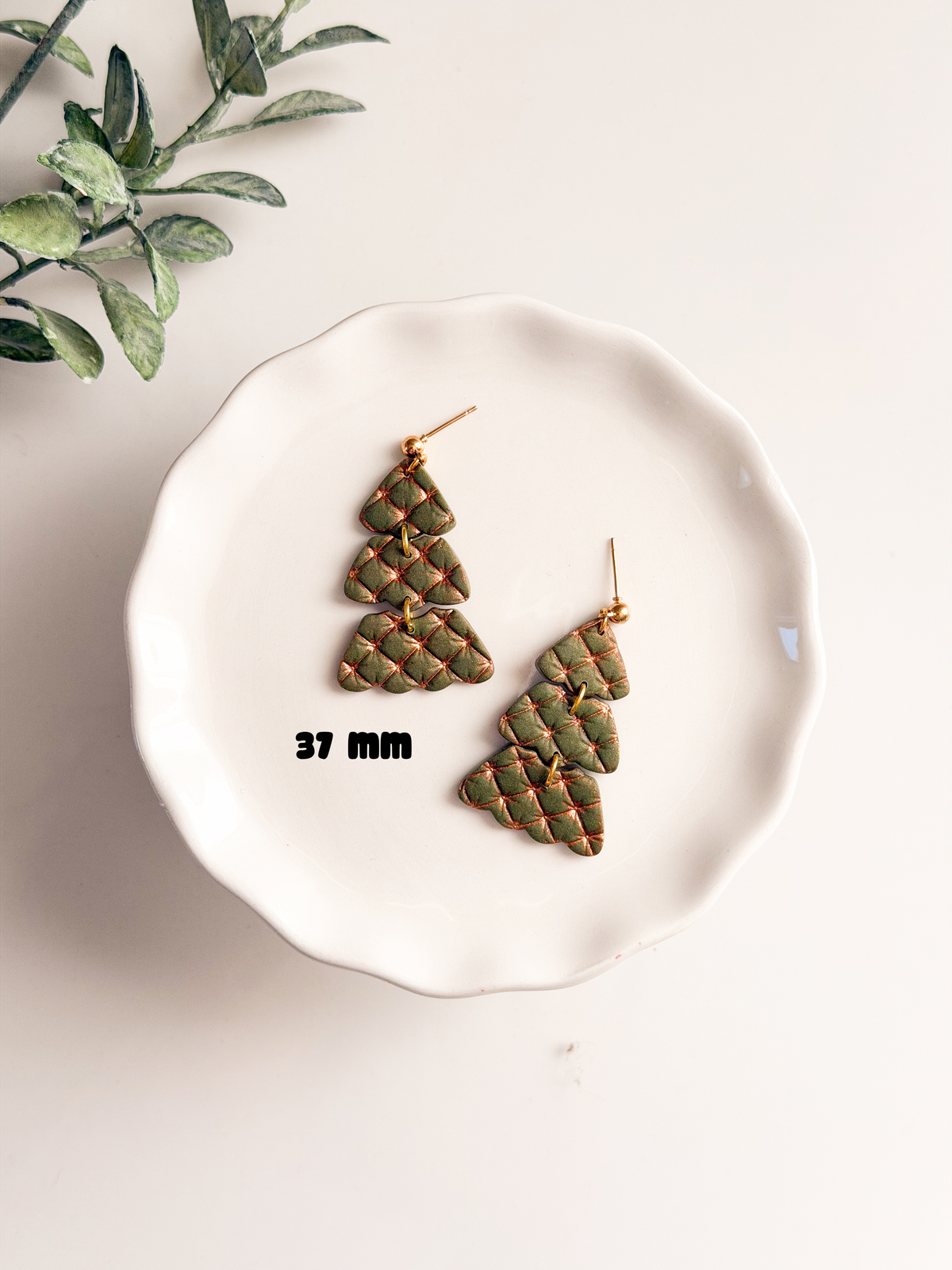 Triple Tree Dangle Clay Cutter