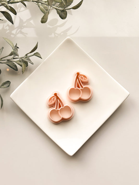 Cherries Mirrored Clay Cutter Set