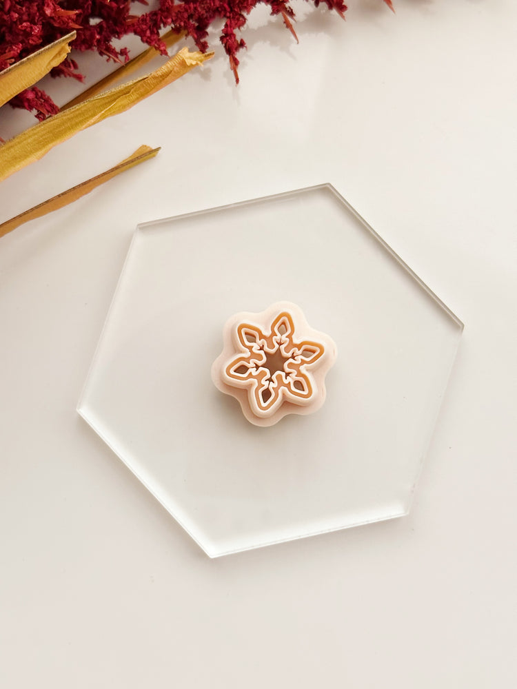 Bordered Snowflake Clay Cutter