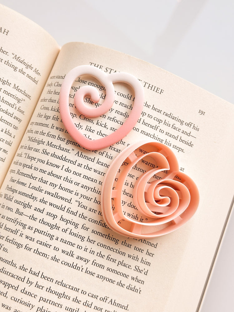 Heart Paperclip Bookmark Clay Cutter