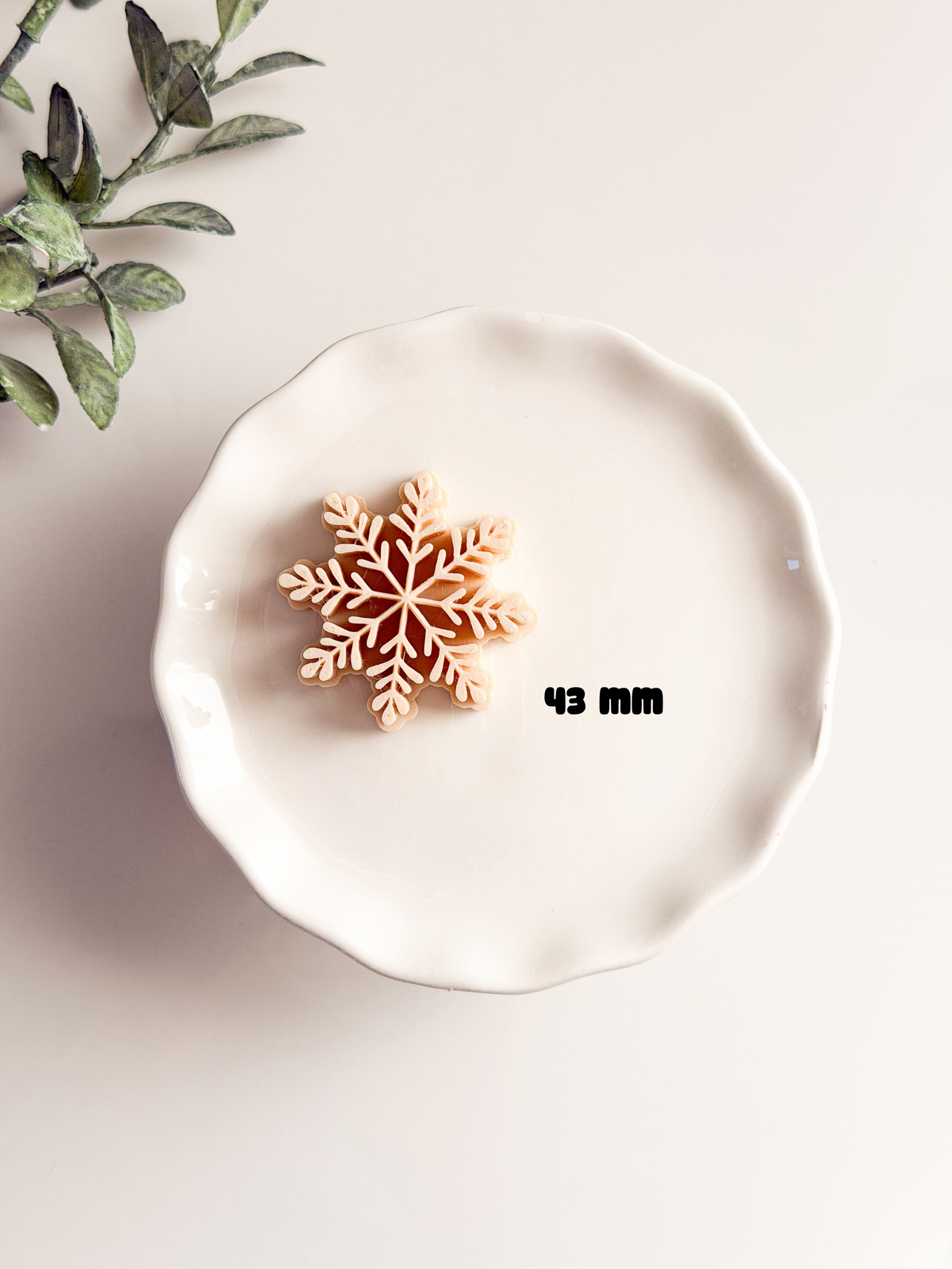 Snowflake Stamp For Polymer Clay