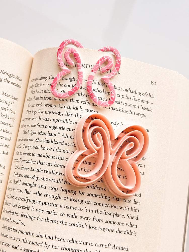 Butterfly Paperclip Bookmark Clay Cutter