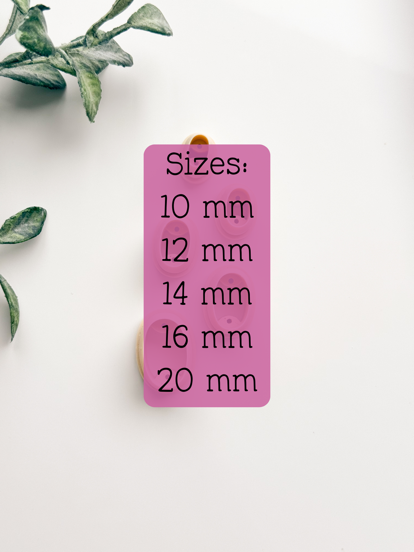 BASICS Ovals Set Clay Cutters - Drill Guides