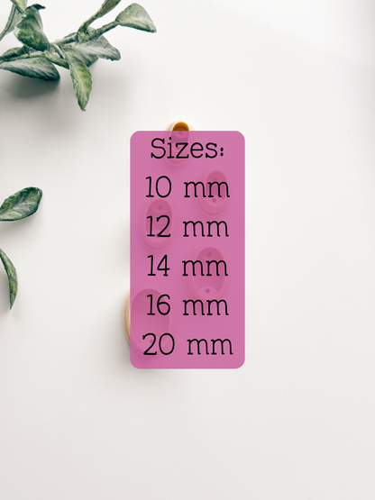 BASICS Ovals Set Clay Cutters - Drill Guides