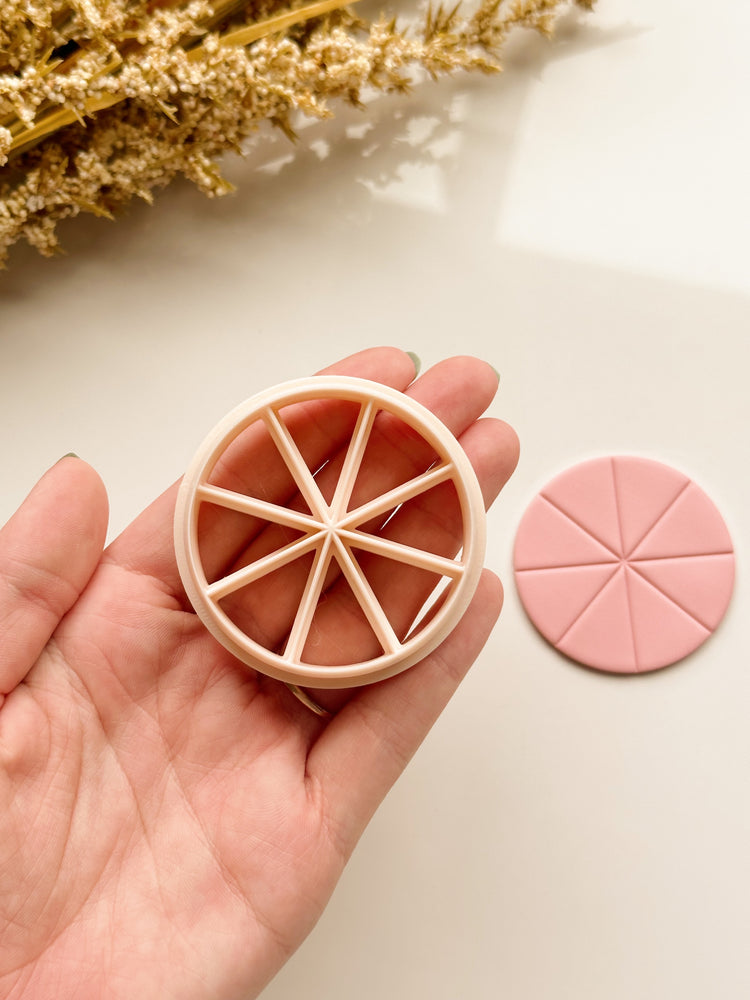1/8 Color Wheel Embossed Clay Cutter