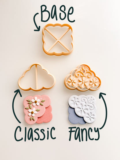 Cloud Corner Bookmark Clay Cutter