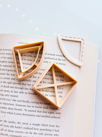 Stitched 2 Corner Bookmarks - November