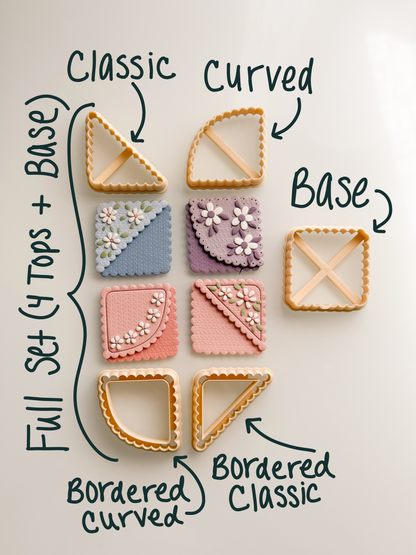 Scalloped Bookmark Corner Clay Cutters